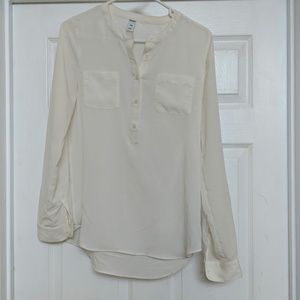 Old Navy cream blouse